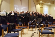 Zomeravondzang - Opstellen koor - Driestwegkerk - Nunspeet
